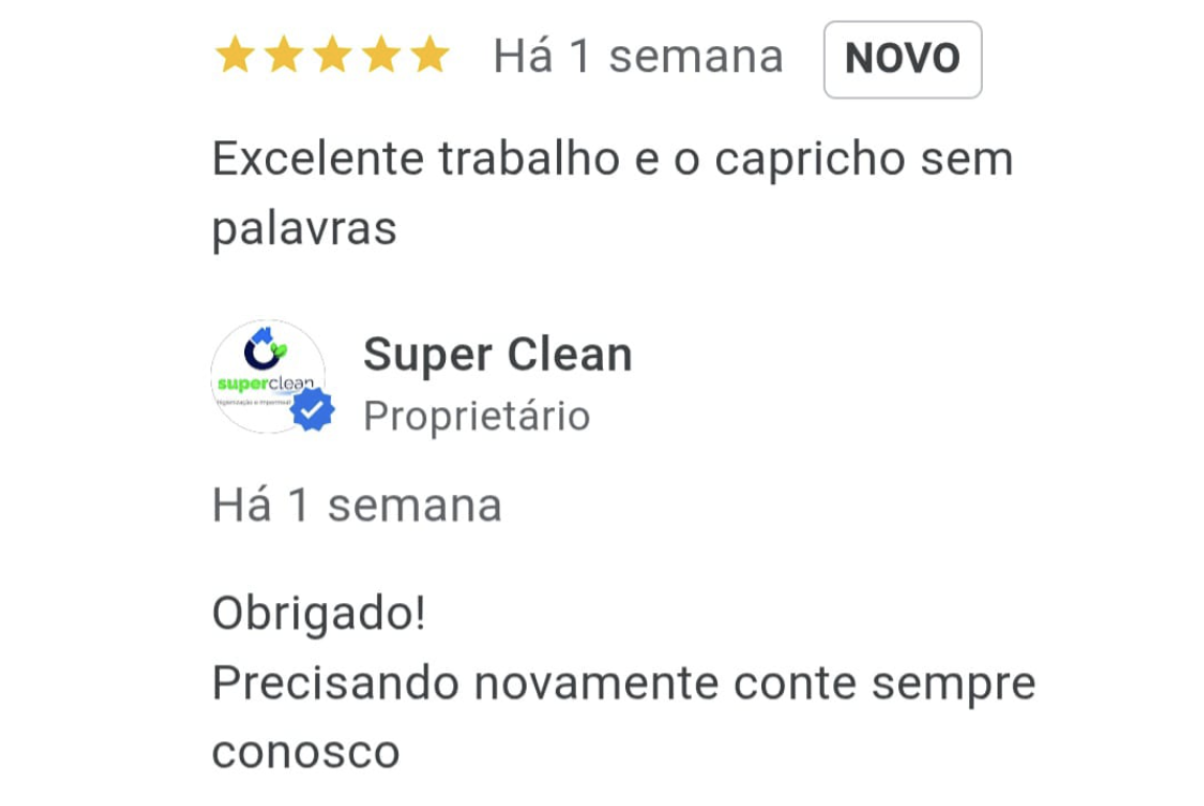 Avaliação de cliente 1